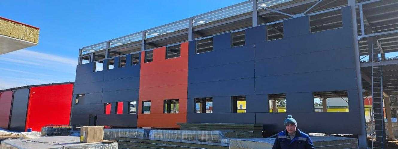 Стеновые сэндвич-панели 250 мм для производственных зданий